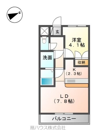 すみれ団地 徒歩7分 1階の物件間取画像